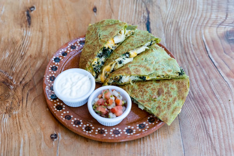 Cheese and chicken quesadilla